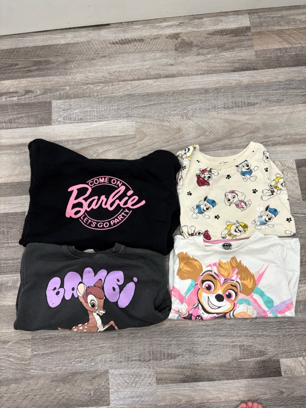 Girl’s 5T Character Tops Lot